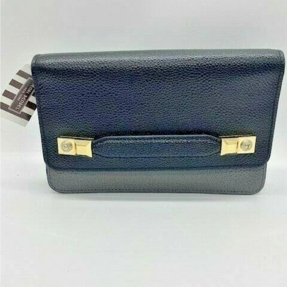 Henri Bendel Black and Grey Carlisle Clutch - Picture 2 of 9